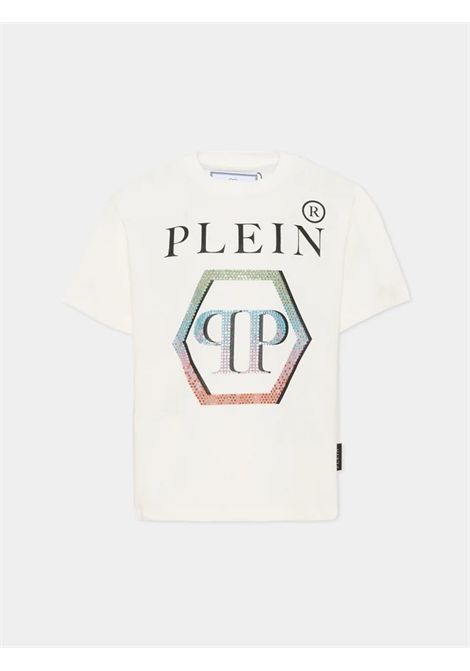 T-shirt con strass PHILIPP plein junior | S6PHJGTH147002
